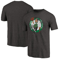 Boston Celtics Distressed Logo Tri-Blend T-Shirt On Sale