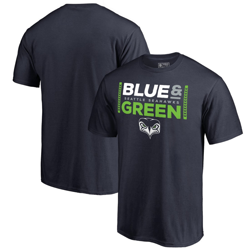 Seattle Seahawks Alternate Team Logo Gear Blue & Green T-Shirt