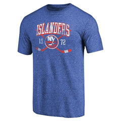New York Islanders Vintage Collection Line Shift Tri-Blend T-Shirt For Sale