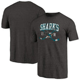San Jose Sharks Vintage Collection Line Shift Tri-Blend T-Shirt For Sale