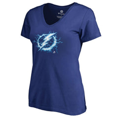 Tampa Bay Lightning Women's Fan Favorite Team Slogan V-Neck T-Shirt On Sale
