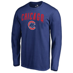 Chicago Cubs Team Lockup Long Sleeve T-Shirt | MLB Outlet
