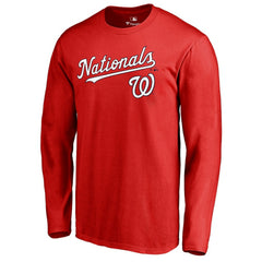 Washington Nationals Team Lockup Long Sleeve T-Shirt | MLB New