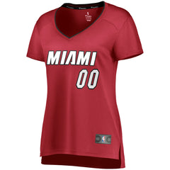 Miami Heat Women's Fast Break Replica Custom Jersey Wine Online