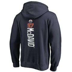 Connor McDavid Edmonton Oilers Backer Name & Number Pullover Hoodie Sale