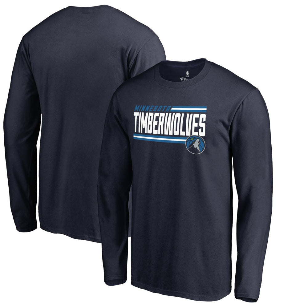 Minnesota Timberwolves Onside Stripe Long Sleeve T-Shirt For Sale