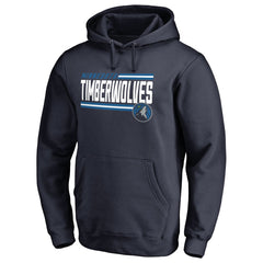 Minnesota Timberwolves Onside Stripe Pullover Hoodie New