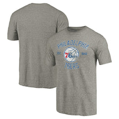 Philadelphia 76ers Team Heritage Tri-Blend T-Shirt On Sale