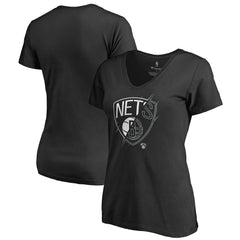 Brooklyn Nets Women's X-Ray Slim Fit V-Neck T-Shirt Outlet
