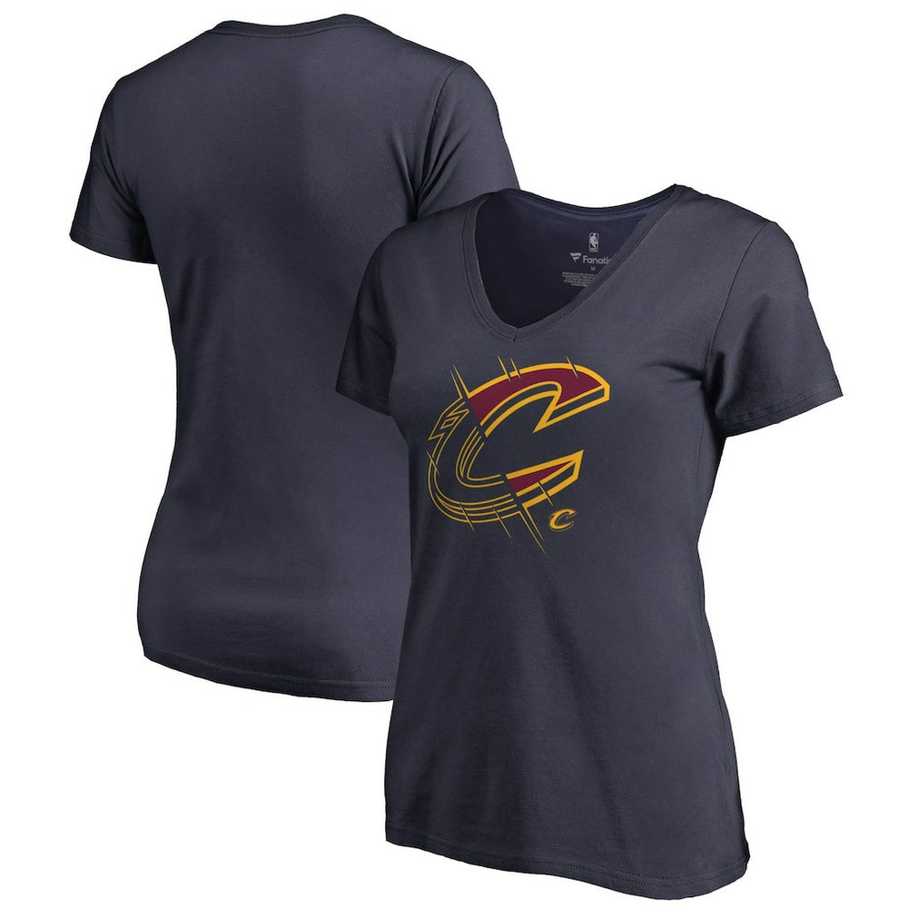 Cleveland Cavaliers Women's X-Ray Slim Fit V-Neck T-Shirt sale On Sale