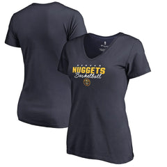 Denver Nuggets Women's Script Assist V-Neck T-Shirt sale On Sale