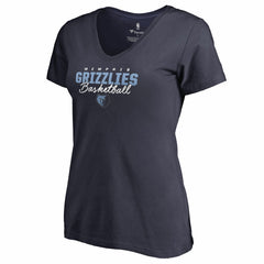 Memphis Grizzlies Women's Script Assist V-Neck T-Shirt Discount