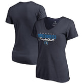 Minnesota Timberwolves Women's Script Assist V-Neck T-Shirt On Sale