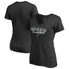 San Antonio Spurs Women's Script Assist T-Shirt New