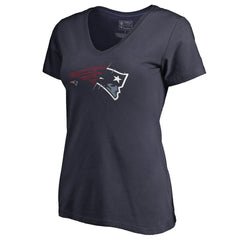 New England Patriots Women's X-Ray V-Neck T-Shirt