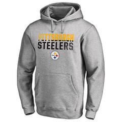 Pittsburgh Steelers Iconic Collection Fade Out Pullover Hoodie