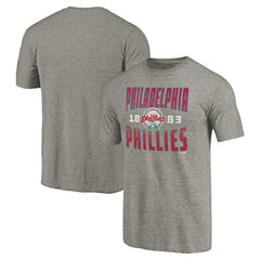 Philadelphia Phillies Cooperstown Collection Antique Stack Tri-Blend T-Shirt | MLB Shop