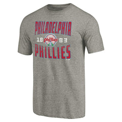 Philadelphia Phillies Cooperstown Collection Antique Stack Tri-Blend T-Shirt | MLB Shop