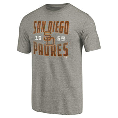 San Diego Padres Cooperstown Collection Antique Stack Tri-Blend T-Shirt | MLB Outlet