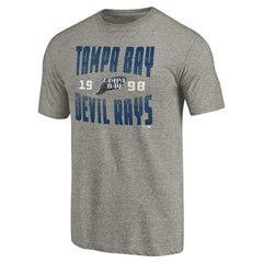 Tampa Bay Rays Cooperstown Collection Antique Stack Tri-Blend T-Shirt | MLB New