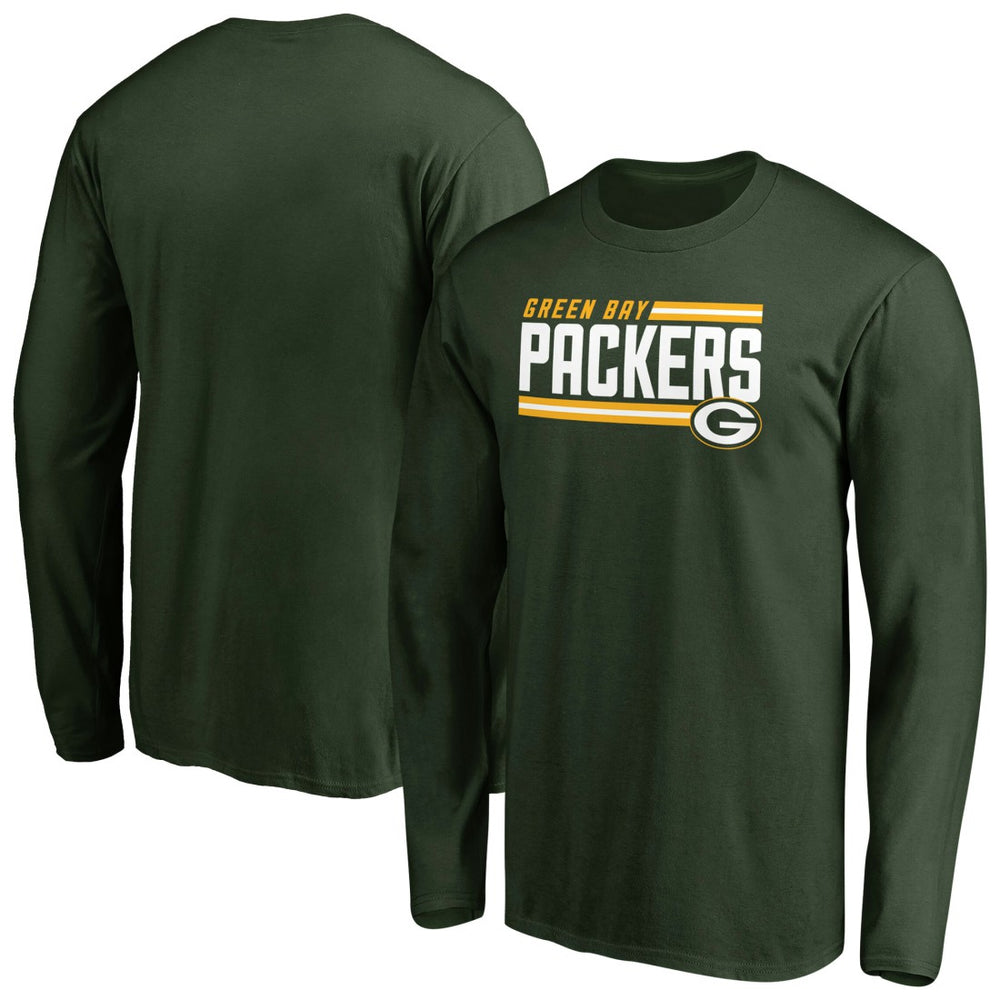 Green Bay Packers Iconic Collection On Side Stripe Long Sleeve T-Shirt