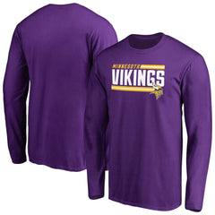 Minnesota Vikings Iconic Collection On Side Stripe Long Sleeve T-Shirt