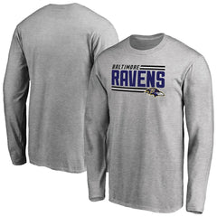Baltimore Ravens Iconic Collection On Side Stripe Long Sleeve T-Shirt
