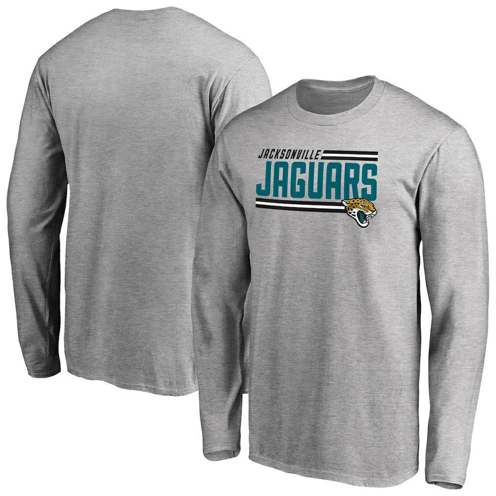 Jacksonville Jaguars Iconic Collection On Side Stripe Long Sleeve T-Shirt