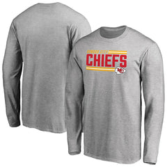Kansas City Chiefs Iconic Collection On Side Stripe Long Sleeve T-Shirt