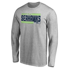 Seattle Seahawks Iconic Collection On Side Stripe Long Sleeve T-Shirt
