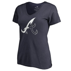 Atlanta Braves Women's X-Ray V-Neck T-Shirt | MLB Outlet