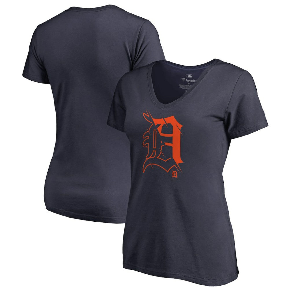 Detroit Tigers Women's X-Ray V-Neck T-Shirt | MLB US