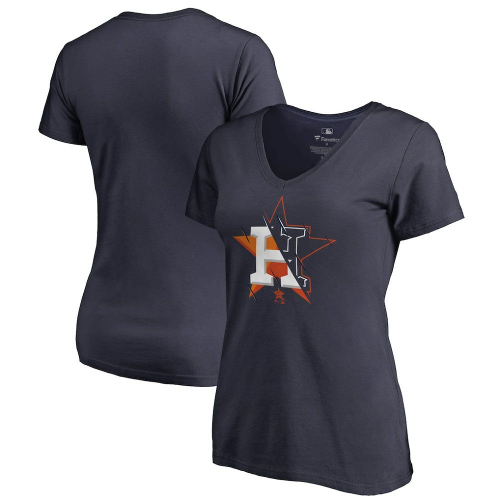 Houston Astros Women's X-Ray V-Neck T-Shirt | MLB Discount