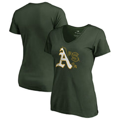 Athletics Women's X-Ray V-Neck T-Shirt | MLB For sale