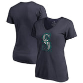 Seattle Mariners Women's X-Ray V-Neck T-Shirt | MLB New