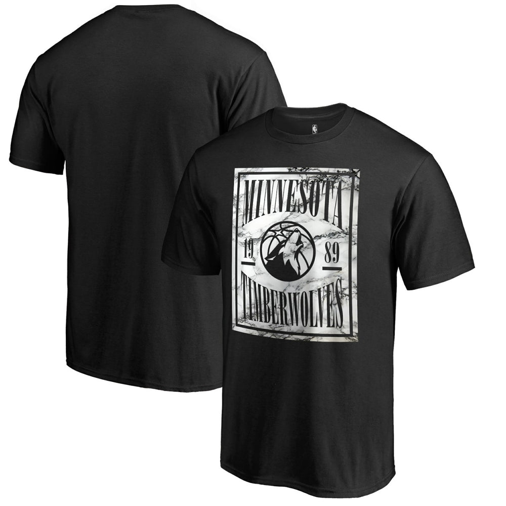 Minnesota Timberwolves Black Court Vision T-Shirt discount On Sale