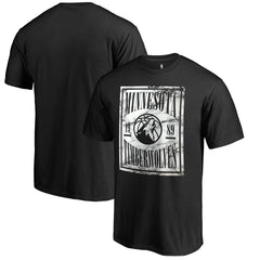 Minnesota Timberwolves Black Court Vision T-Shirt discount On Sale