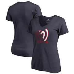 Washington Nationals Women's X-Ray V-Neck T-Shirt | MLB For sale