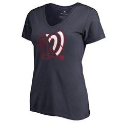 Washington Nationals Women's X-Ray V-Neck T-Shirt | MLB For sale