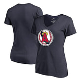 California Angels Women's Cooperstown Collection Vintage Forbes V-Neck T-Shirt | MLB For sale