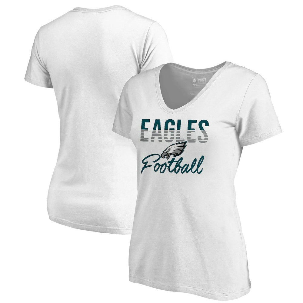 Philadelphia Eagles Women's Free Line V-Neck T-Shirt