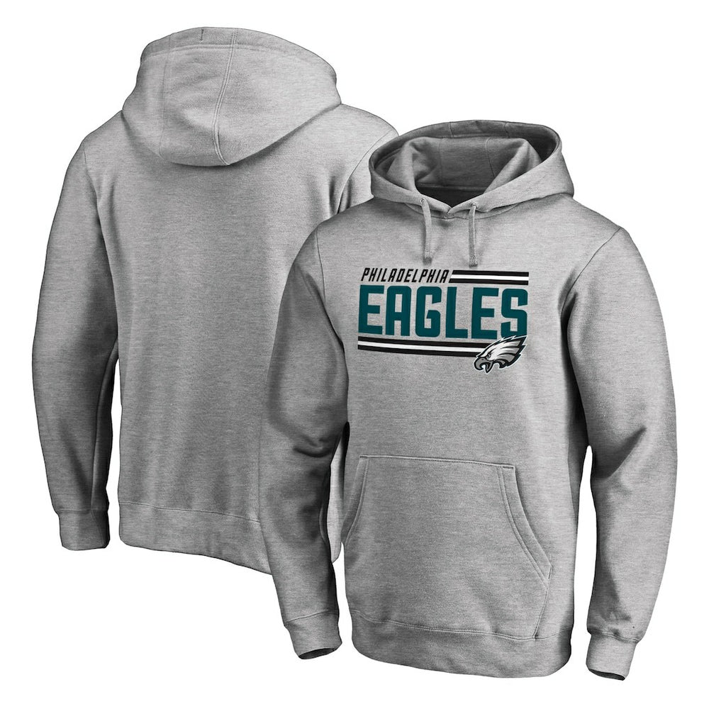 Philadelphia Eagles Iconic Collection Onside Stripe Pullover Hoodie