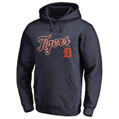 Detroit Tigers Team Lockup Fitted Pullover Hoodie | MLB Discount
