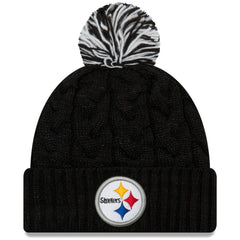 Pittsburgh Steelers New Era Women's Cozy Cable Cuffed Knit Hat