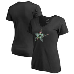 Dallas Stars Women's Lovely V-Neck T-Shirt On Sale