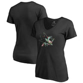 San Jose Sharks Women's Lovely V-Neck T-Shirt Sale
