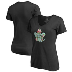 Toronto Maple Leafs Women's Lovely V-Neck T-Shirt Outlet