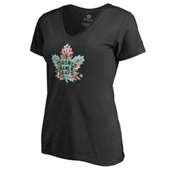 Toronto Maple Leafs Women's Lovely V-Neck T-Shirt Outlet