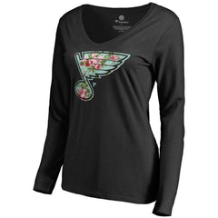 St. Louis Blues Women's Lovely Long Sleeve V-Neck T-Shirt Online