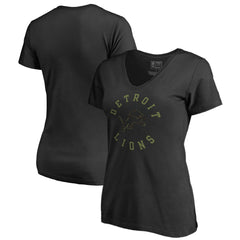 Detroit Lions Women's Camo Collection Liberty V-Neck T-Shirt